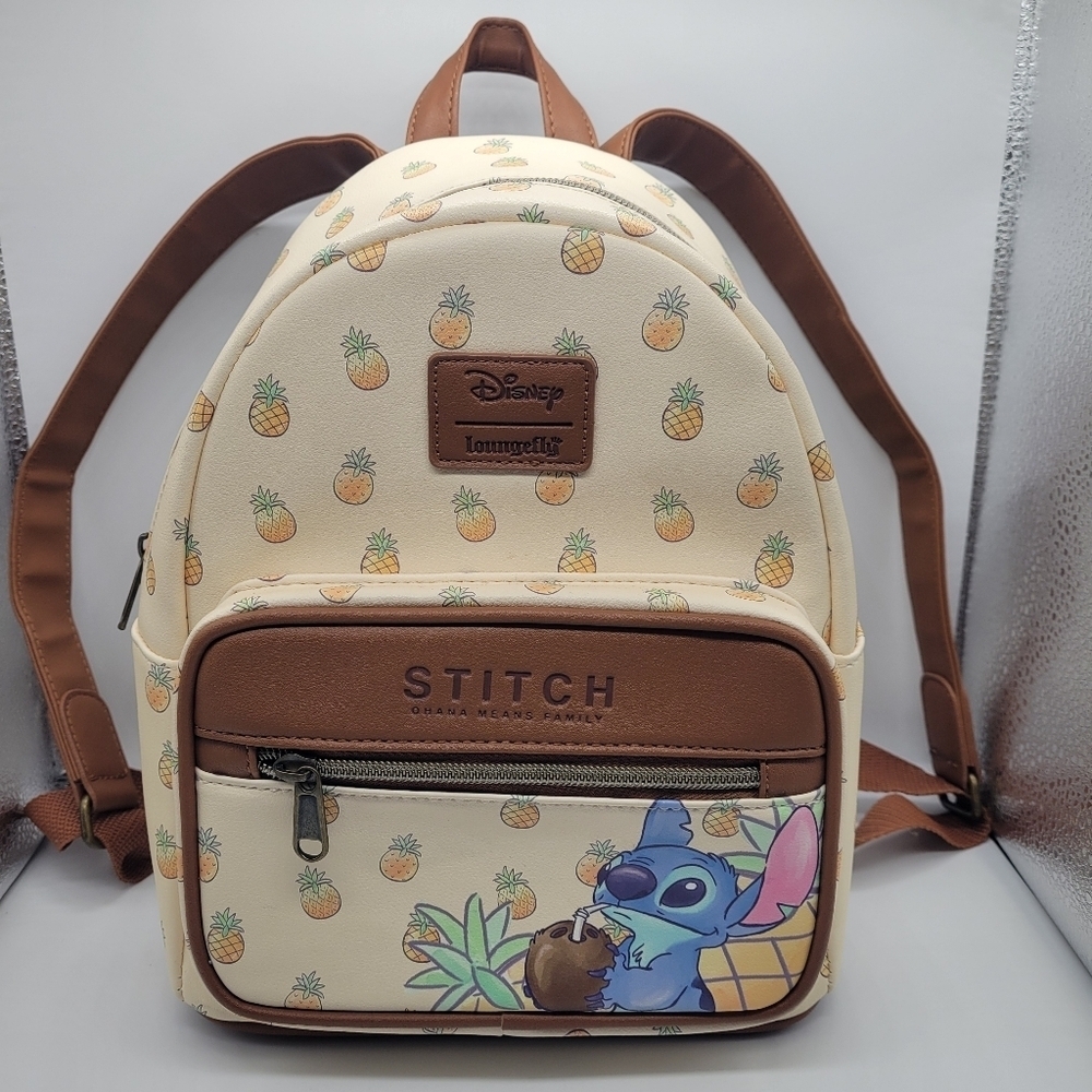 COPY - Stitch Pineapple MiniLoungefly Disney Lilo & Stitch Pineapple Mini Backp… - Picture 2 of 14